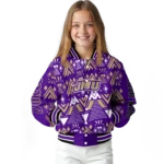 personalized james madison dukes pyramid shapes purple varsity jacket best selling.webp