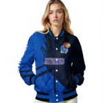 personalized-kansas-jayhawks-hexagon-mesh-blue-black-varsity-jacket-best-selling.webp