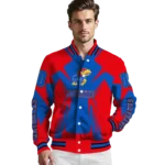 personalized-kansas-jayhawks-spider-mark-blue-crimson-varsity-jacket-best-selling.webp