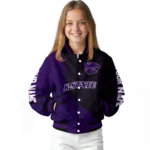 personalized-kansas-state-wildcats-hexagon-mesh-purple-black-varsity-jacket-best-selling.webp