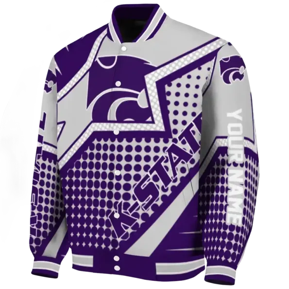 personalized kansas state wildcats star burst purple varsity jacket best selling.webp