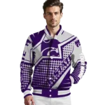 personalized kansas state wildcats star burst purple varsity jacket best selling.webp