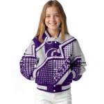 personalized kansas state wildcats star burst purple varsity jacket best selling.webp