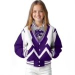 personalized-kansas-state-wildcats-v-stripes-purple-white-varsity-jacket-best-selling.webp