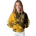 personalized-kennesaw-state-owls-hexagon-mesh-gold-black-varsity-jacket-best-selling.webp