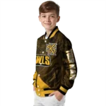 personalized-kennesaw-state-owls-hexagon-mesh-gold-black-varsity-jacket-best-selling.webp