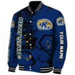 personalized-kent-state-golden-flashes-hexagon-cluster-navy-blue-black-varsity-jacket-best-selling.webp
