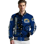 personalized-kent-state-golden-flashes-hexagon-cluster-navy-blue-black-varsity-jacket-best-selling.webp