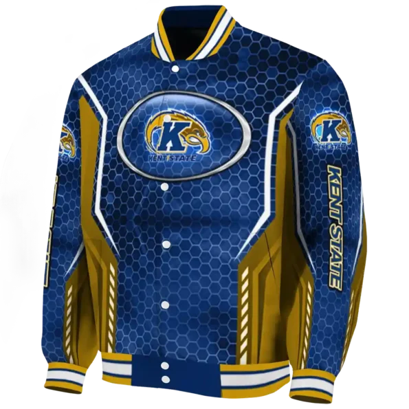personalized kent state golden flashes power plate navy blue varsity jacket best selling