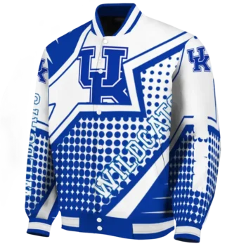 personalized kentucky wildcats star burst blue varsity jacket best selling.webp