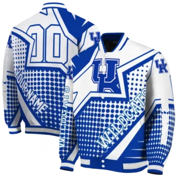 personalized kentucky wildcats star burst blue varsity jacket fashion forward.webp