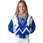 personalized-kentucky-wildcats-v-stripes-blue-white-varsity-jacket-best-selling.webp