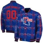 personalized-la-tech-bolt-stripe-blue-varsity-jacket-best-selling.webp