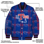 personalized-la-tech-bolt-stripe-blue-varsity-jacket-best-selling.webp