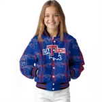 personalized-la-tech-bolt-stripe-blue-varsity-jacket-best-selling.webp