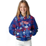 personalized la tech pyramid shapes blue varsity jacket best selling.webp