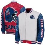 personalized-liberty-flames-speckled-arms-red-gray-varsity-jacket-best-selling.webp