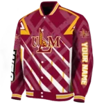 personalized louisiana monroe warhawks chevron angles red varsity jacket best selling.webp