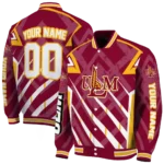 personalized louisiana monroe warhawks chevron angles red varsity jacket best selling.webp