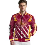 personalized louisiana monroe warhawks chevron angles red varsity jacket best selling.webp