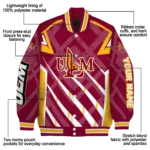personalized louisiana monroe warhawks chevron angles red varsity jacket best selling.webp