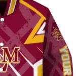 personalized louisiana monroe warhawks chevron angles red varsity jacket best selling.webp