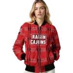 personalized-louisiana-ragin-cajuns-bolt-stripe-red-bomber-jacket-best-selling.webp