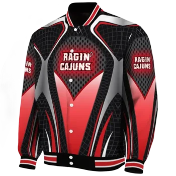 personalized louisiana ragin cajuns mesh chest black varsity jacket best selling.webp