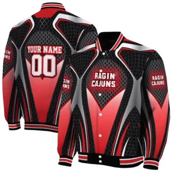personalized louisiana ragin cajuns mesh chest black varsity jacket fashion forward.webp