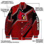 personalized louisville cardinals star burst red varsity jacket best selling.webp