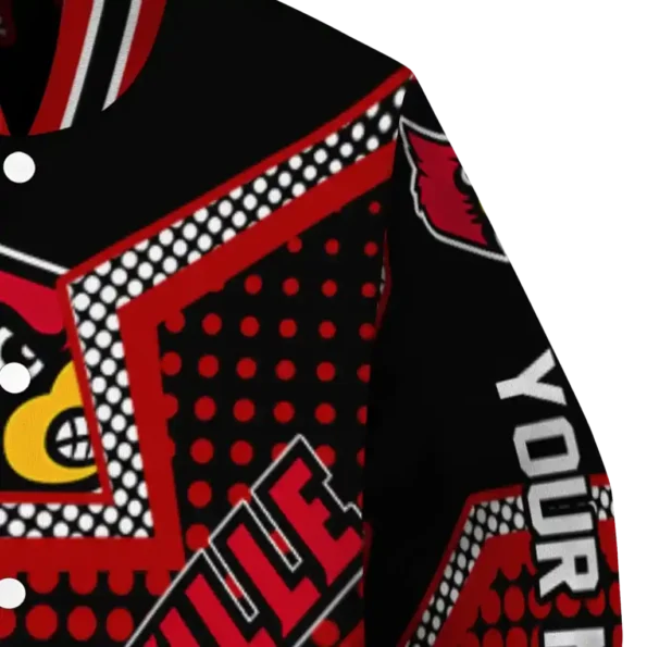 personalized louisville cardinals star burst red varsity jacket premium grade.webp