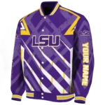 personalized lsu tigers chevron angles purple varsity jacket best selling.webp