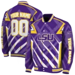 personalized lsu tigers chevron angles purple varsity jacket best selling.webp