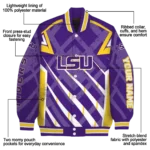 personalized lsu tigers chevron angles purple varsity jacket best selling.webp
