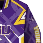 personalized lsu tigers chevron angles purple varsity jacket best selling.webp