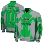 personalized-marshall-thundering-herd-spider-mark-green-gray-varsity-jacket-best-selling.webp