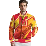 personalized maryland terrapins star burst red varsity jacket best selling.webp