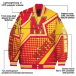 personalized maryland terrapins star burst red varsity jacket best selling.webp