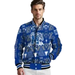 personalized memphis tigers pyramid shapes blue varsity jacket best selling.webp