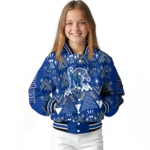 personalized memphis tigers pyramid shapes blue varsity jacket best selling.webp