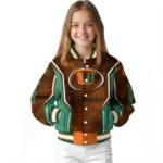 personalized-miami-hurricanes-power-plate-orange-varsity-jacket-best-selling.webp