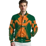 personalized-miami-hurricanes-spider-mark-orange-green-varsity-jacket-best-selling.webp