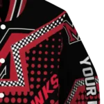 personalized miami redhawks star burst red varsity jacket best selling.webp