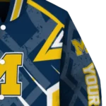 personalized michigan wolverines chevron angles blue varsity jacket best selling.webp