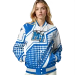 personalized middle tennessee blue raiders star burst blue varsity jacket best selling.webp