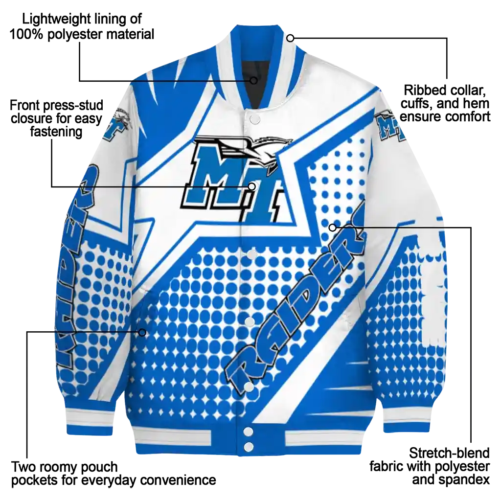 personalized middle tennessee blue raiders star burst blue varsity jacket new arrival.webp personalized middle tennessee blue raiders star burst blue varsity jacket new arrival.webp