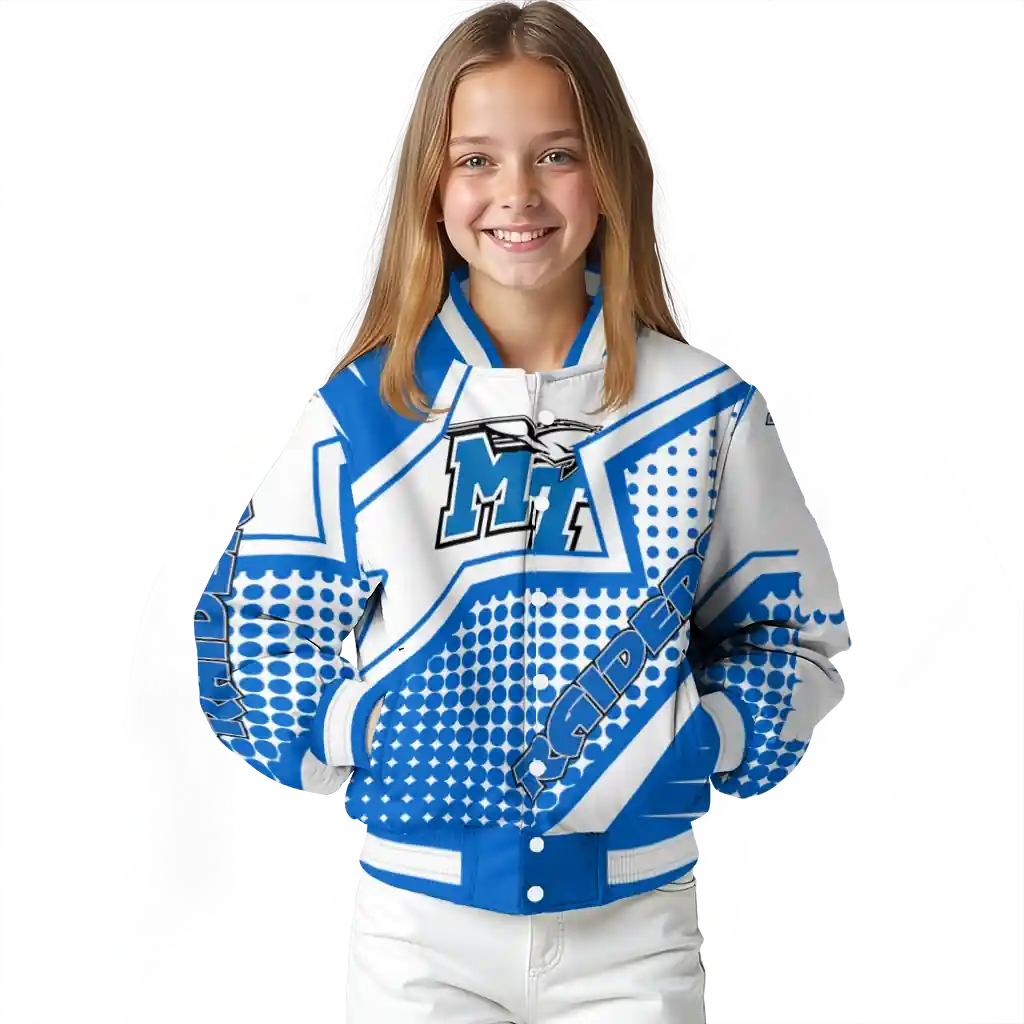 personalized middle tennessee blue raiders star burst blue varsity jacket top rated.webp personalized middle tennessee blue raiders star burst blue varsity jacket top rated.webp