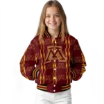 personalized-minnesota-golden-gophers-bolt-stripe-maroon-varsity-jacket-best-selling.webp
