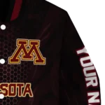 personalized-minnesota-golden-gophers-hexagon-mesh-maroon-black-varsity-jacket-best-selling.webp