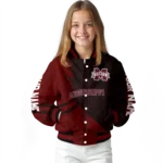 personalized-mississippi-state-bulldogs-hexagon-mesh-maroon-black-varsity-jacket-best-selling.webp
